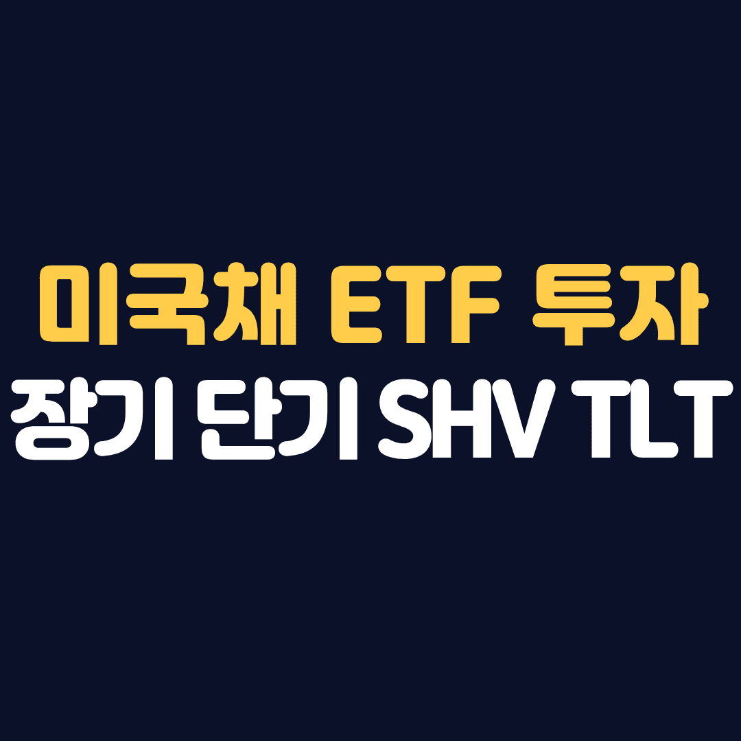 미국채 ETF 장기채 TLT 단기채 SHV